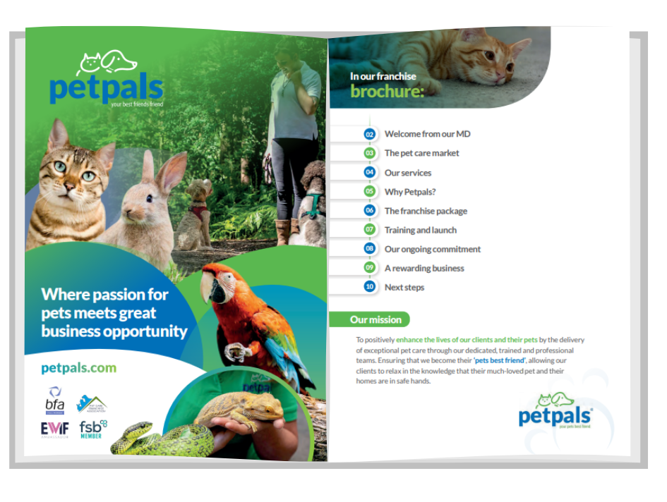 Petpals Pet Care Franchises. Your opportunity to run a pet sitting, dog