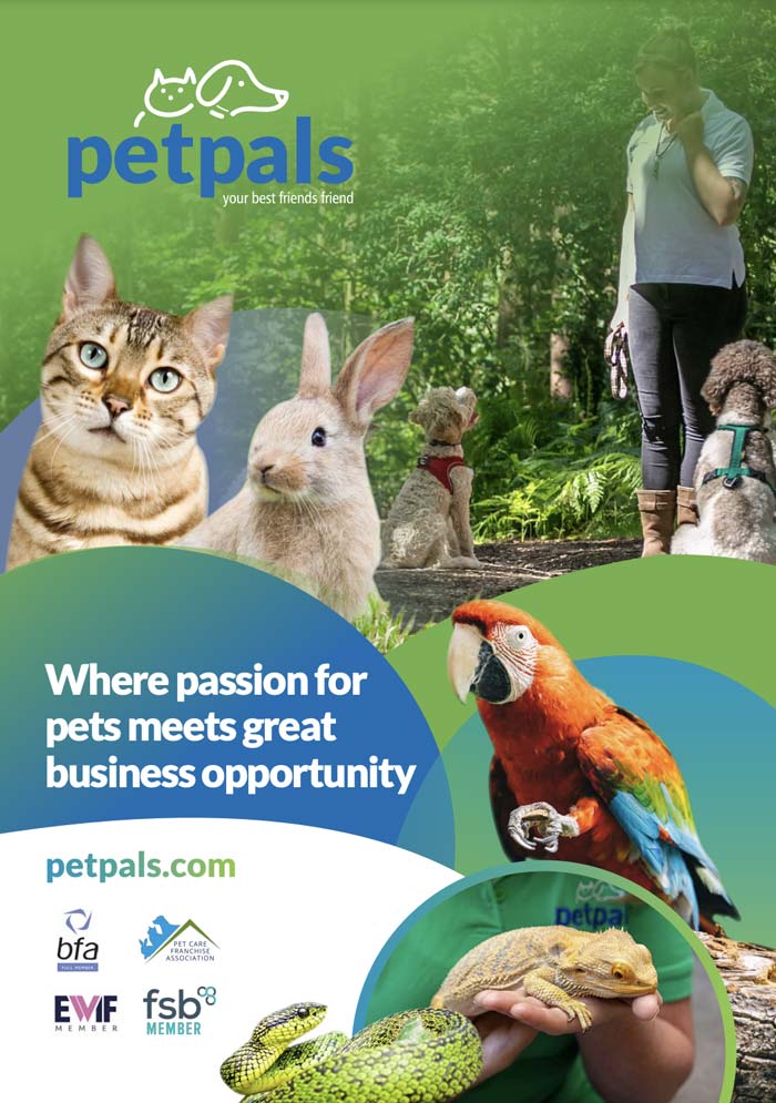Petpals Pet Care Franchises. Your opportunity to run a pet sitting, dog